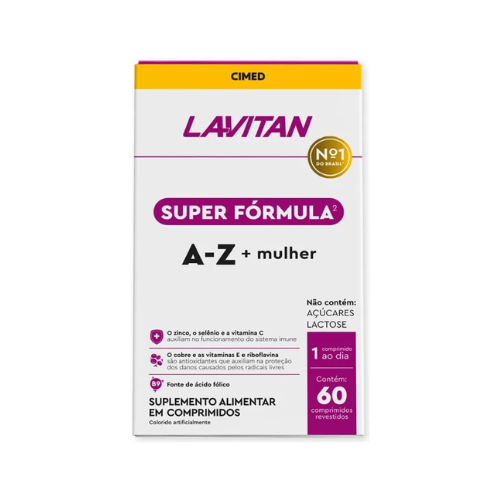 Lavitan Mulher A-Z Super Fórmula 60 Cápsulas - Cimed
