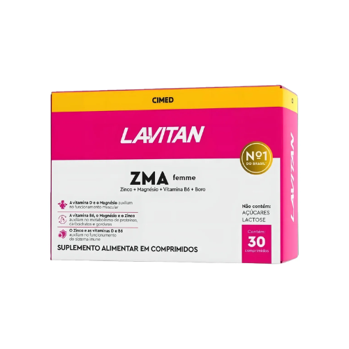 Lavitan Testo Feme ZMA Mulher 30 Comprimidos - Cimed