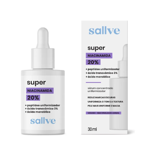 Sérum Facial Super Niacinamida 20% 30ml - Sallve