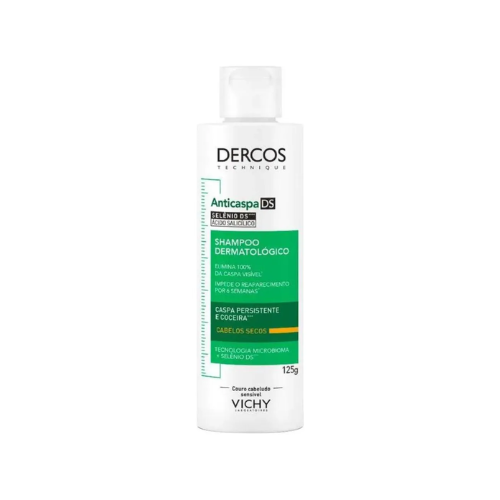 Shampoo De Tratamento Anticaspa Para Cabelos Secos 125g - Vichy