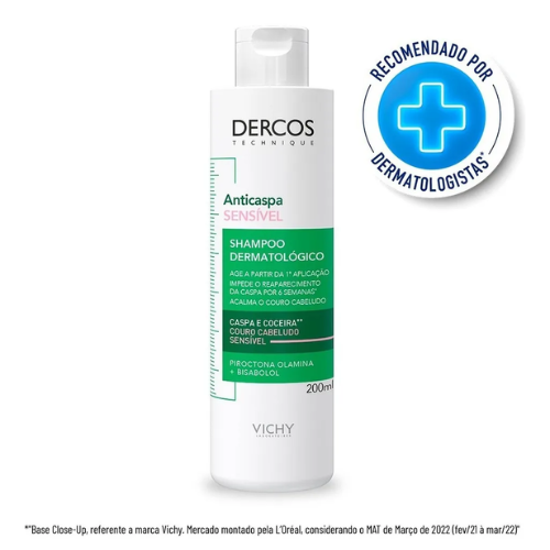 Shampoo Anticaspa Com Ação Antirrecidiva 200ml - Vichy