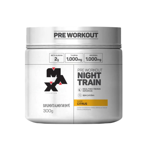 Night Train Sem Cafeína Citrus 300g - Max Titanium