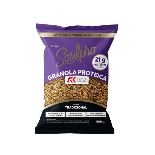 Granola Proteica Tradicional RC Soulpro 500G - Vitao