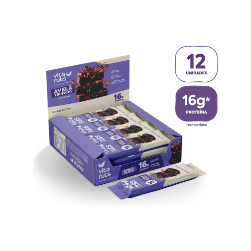 Barra De Proteína 15g Avelã Trufado Zero Açúcar - Vitanuts