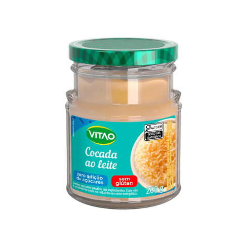 Cocada Ao Leite Zero Açúcar 200g - Vitao