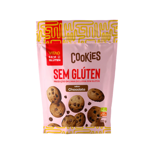 Cookies Chocolate Sem Glúten 120g (04 Unidades) - Vitao
