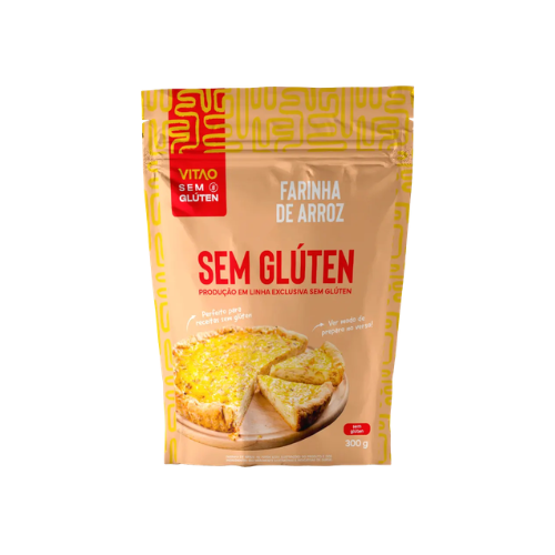 Kit Farinha De Arroz Sem Glúten 300g (03 Unidades) - Vitao