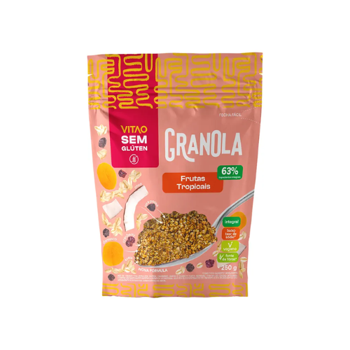 Granola Frutas Tropicais Sem Glúten 250G - Vitao