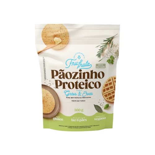 Pãozinho Proteico Frufruta Grãos & Ervas Sem Glúten 300g - Vitao