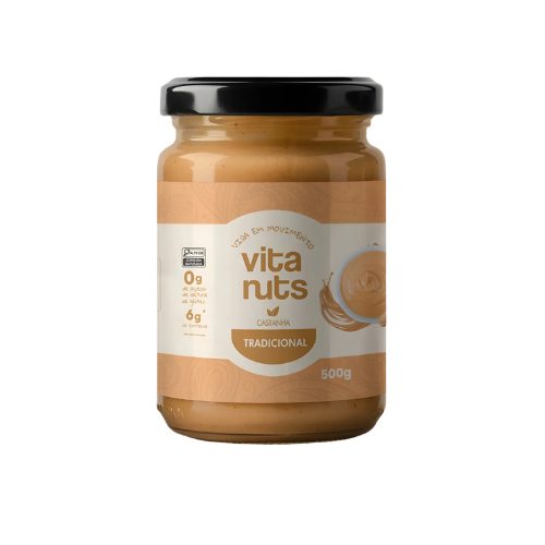 Pasta Castanha De Caju Tradicional Sem Açúcar 500g - Vitanuts