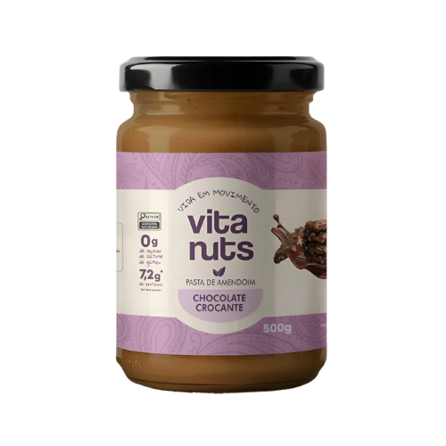 Pasta De Amendoim Chocolate Crocante 500g - Vitanuts