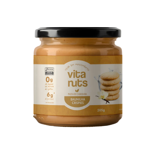 Pasta De Castanha De Caju Baunilha Crispies 500g - Vitanuts