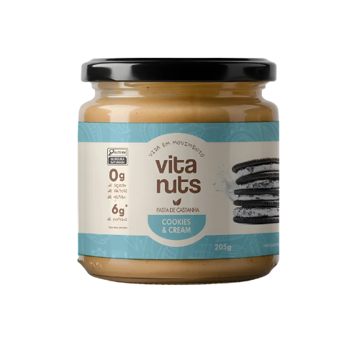 Pasta De Castanha De Caju Cookies N Cream 205g - Vitanuts