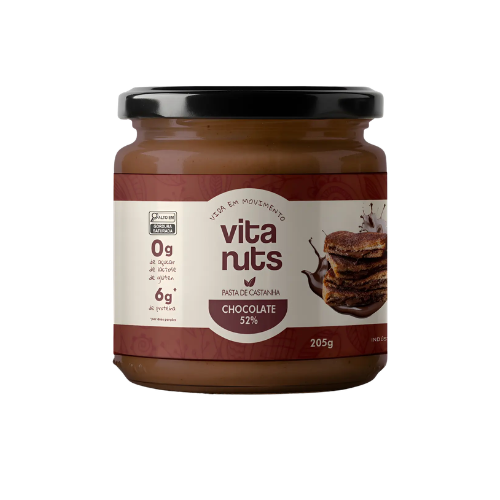 Pasta De Castanha De Caju Chocolate 52% 205g - Vitanuts