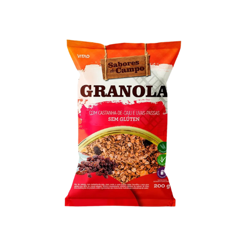 Granola Tradicional Sem Glúten Sabores Do Campo 200G - Vitao