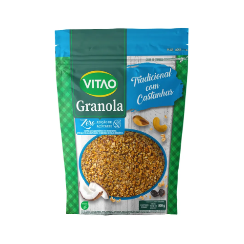 Granola Tradicional Integral Zero Açúcar 800g - Vitao